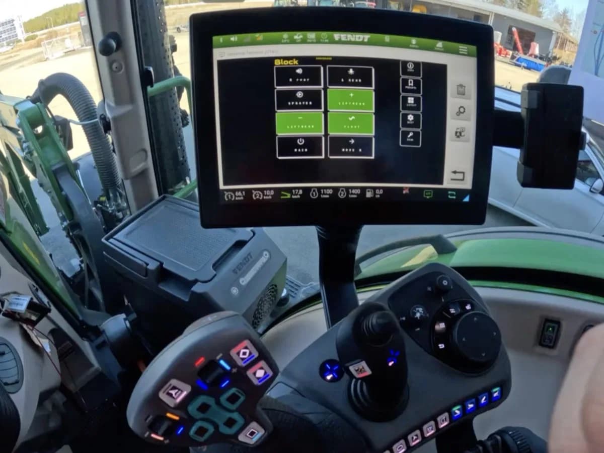 Interfaz de ISOBUS Block en un terminal virtual Fendt